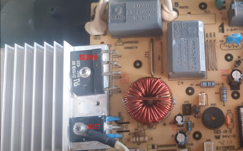 電磁爐主板上的IGBT和整流橋